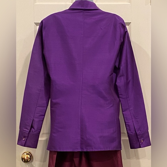 Connie Robertson vintage purple silk jacket - Picture 3 of 11